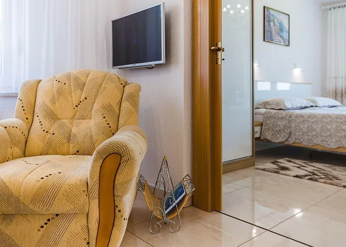Apartman Hundefreundliches Nur 500 Meter Zum Mit Meerblick, Garten, Grill Povile